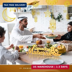 Islamic Tabletop Decors Ramadan Mubarak Sign Ramadan Kareem Sign Eid Decoration