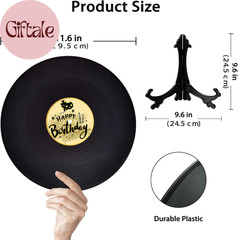 Vinyl Record Birthday Decorations, Happy Birthday Party Favor Sign Poster, Large