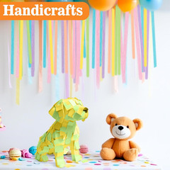 Pastel Crepe Paper Streamers – 6 Rolls 492Ft Crepe Paper Valentine’S Easter Moth