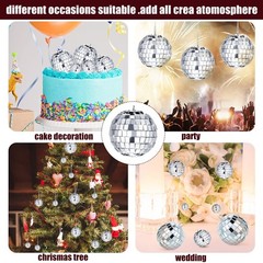 20 Pcs Disco Ball Ornaments – Assorted Sizes for Garden Party, Wedding, Festival