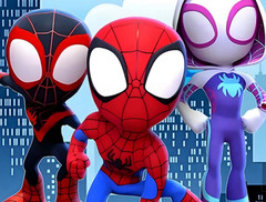 Round Spidey and Amazing Friends Backdrop Cover Birthday Party Photography Props