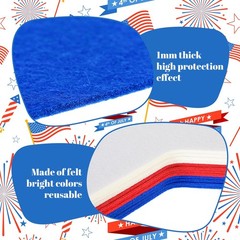 12 Pack 14 Inches Large Red White Blue Stars Patriotic Decorations Giant Felt St