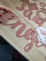 Bunting Decorations Party ‘He Asked She Said Yes Engagement’ Banner DIY Pink
