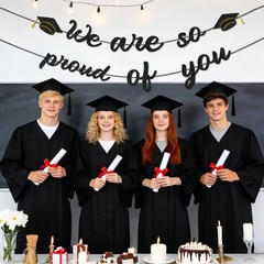 2026 Graduation Decorations Banner – Party Large, black