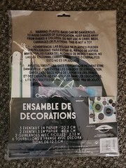 New Year’s Hanging Decoration Kit tissue & Paper Fans + Garland Vibrant Colors