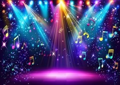 7x5ft Rainbow Stage Photography Backdrop1980s Colorful Disco Backdrop 7x5ftt