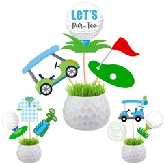 18 PCS Golf Party Centerpiece Sticks Sport Birthday Table Toppers Decor