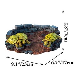 Resin Turtle Statue for Outdoor Pool Garden Courtyard Decorative Ornament