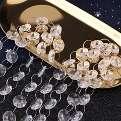 33 Feet Hanging Clear 14Mm Daimond Acrylic Crystal Garland for Manzanita Tree Ce