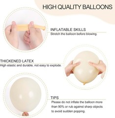 129pcs Latex Different Sizes 18,12,10,5 Inches Balloons for Garland Arch