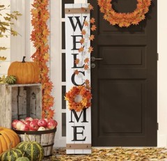 12Pcs Autumn Fall Leaf Garland, Hanging Fall Vines Maple Garland Artificial 96ft