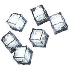 Set of 12 Functional LED Ice Cube Party Supply Water Activated Wine Decorations
