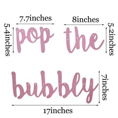 Bachelorette Party Decorations Glitter Rose 1 Count (Pack of 1), Gold