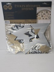 Glitz & Glam Stars 30ct. Mega Pack Party Cutouts Decorations New!!!