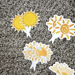 Sunshine Yellow Orange White Backdrop & Balloon Party Decoration Set for Kids
