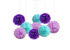 Purple Birthday Party Decorations for Birthday Wedding Party Supplies Decoration