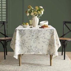 Rustic Linen Table Cloth Rectangle Tables Farmhouse Vintage French Floral Tablec