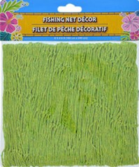 Luau FISH NET NETTING Decoration for Beach Pool Party Tiki Bar ~ 6×8 ft ~ Green