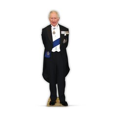 King Charles III Lifesize Cardboard Cut Out Free Standing Great for party photo