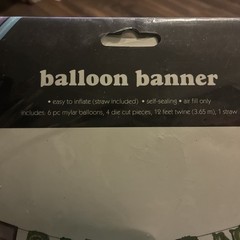 “Game On” Foil Mylar Balloon Banner Birthday Party Gamer Video remote control