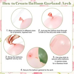 Sage Green Pink Gold Balloon Arch Kit 132Pcs Sage Green Pink Peach Ivory Whit…