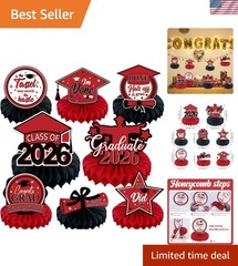 8PCS Graduation Decorations 2026, Class of 2026 Congrats Grad Table Centerpie…
