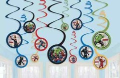 Marvel Powers Unite Swirl Decorations- MARVEL AVENGERS – Swirl Decoration Supply