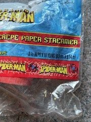 Spiderman Party Streamer – 2008 Party Express From Hallmark Deadstock