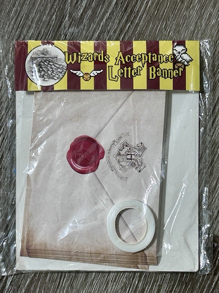 Harry Potter Wizard Acceptance Letters Party Banner New