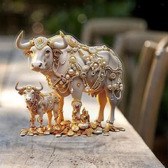 Acrylic Cows Table Decoration 2D Flat Sign for Display Shelf Corner Home