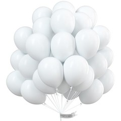 White Balloons 100 pcs 10 Inch Matte White Latex Helium Balloons for Wedding …