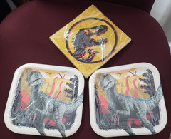 Jurassic World Dinosaurs Universal Studios Paper Plates Napkins Party