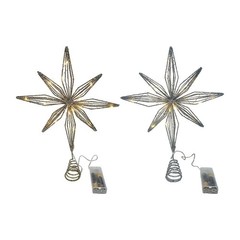 LED Tree Topper Star Christmas Decorations Top Xmas Star Light Up Glitter GiftAE