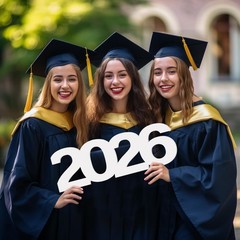 Large 2026 Sign Gradutaion Decorations 2026 Senior Photo Booth Props Grad…