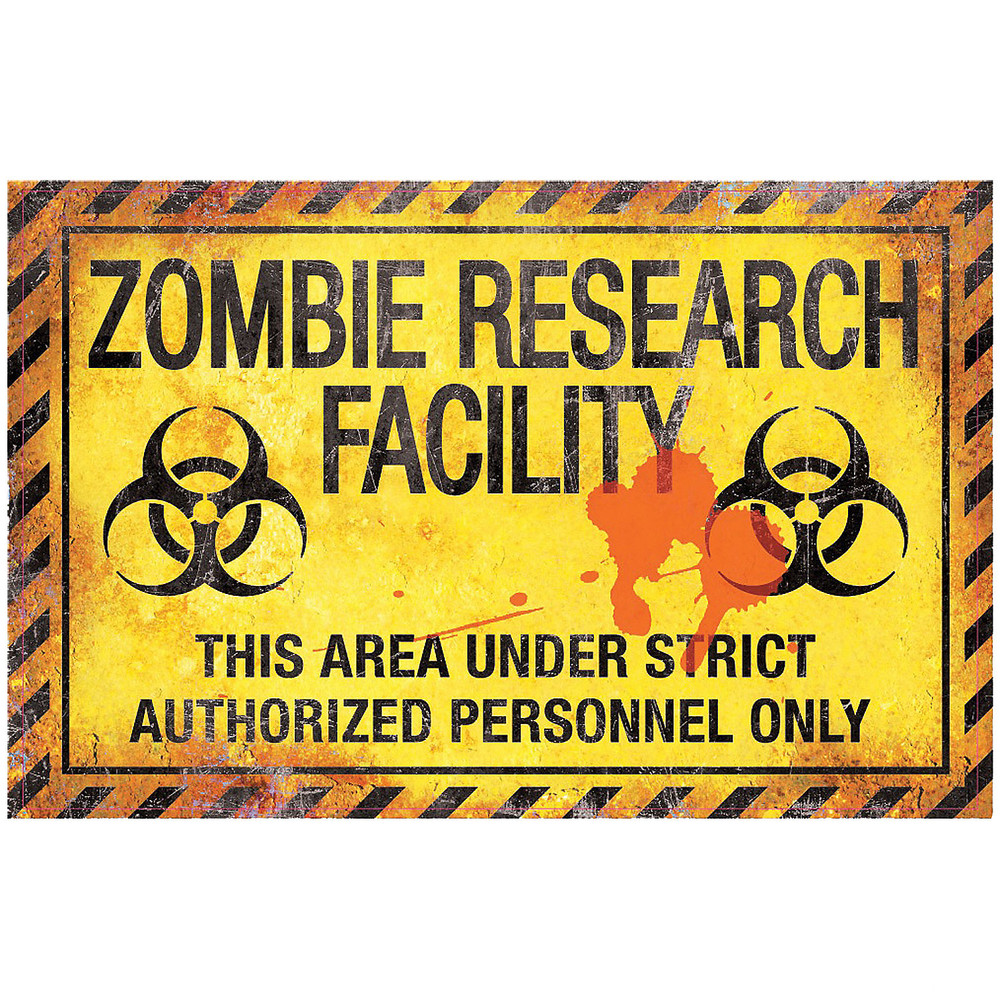 Metal Zombie Sign – Gemmy