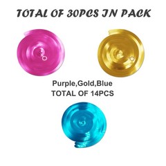30Ct Donut Hanging Swirl Decorations Cute Party Decor Foil Ceiling Streamers