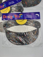 American Greetings DesignWare Party Visors Smiley Faces 90s AGC Lot Smiles