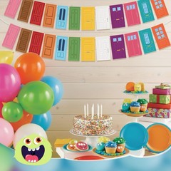 36 Pcs Monster Party Decoration, Monster Theme Banner Garland for Event Party…