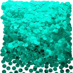 60g Teal Blue Foil Metallic Round Table Confetti Circle Dots Mylar Decor