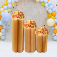 Party Floral Stand Foldable Wedding Centerpieces Cardboard Vase for Party Decor