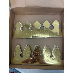 Meanplan 50-Pieces Gold Paper Crowns Birthday Crowns DIY Craft Kit All Ages