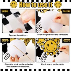 Ctosree 30 Pcs One Happy Dude 1st Birthday Party Centerpiece Sticks Smile…