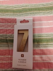 Talking Tables Birthday Candle #7 Gold