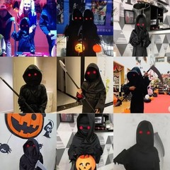 LED Red Eye Glasses Halloween Scary Light Up Party Cosplay Horror Prop Gift UK
