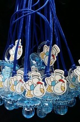12Pcs~Baby Shower~Pacifier Necklaces,Boy, Game Prizes, Boy, Favors,niño