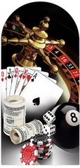 Casino Party Arch Backdrop Las Vegas Poker Birthday Cover Photo Background Decor