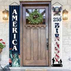 250th Anniversary USA Decorations Banners America Fourth of July Patriotic De…