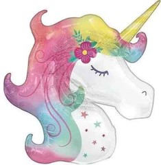 Unicorn Birthday Party Decorations Banner Personalize ANY age Balloons Bouquet