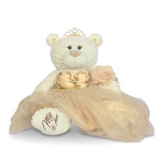 Large 20” Quinceañera Teddy Bear Centerpiece – Elegant Dress, Oversized Keeps…