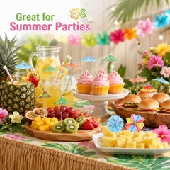 120 Pcs Cocktail Drink Umbrellas: Tropical Party Supplies for Bartenders – Cu…